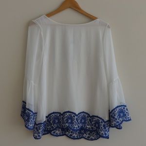 Lace Trim Blouse
